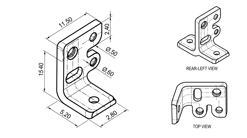3D isometric CAD drawing Projection: The Drawing Method Engineers Rely On